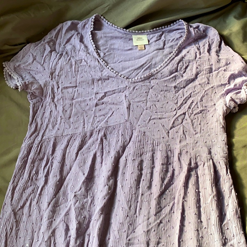 Purple flowy dress!